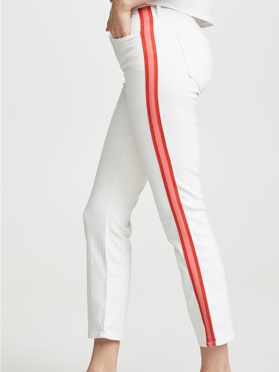 MOTHER Denim - #319 MOTHER Retail $228 Mid Rise Dazzler Crop Sz 27 Whipping The Cream PinkRacer